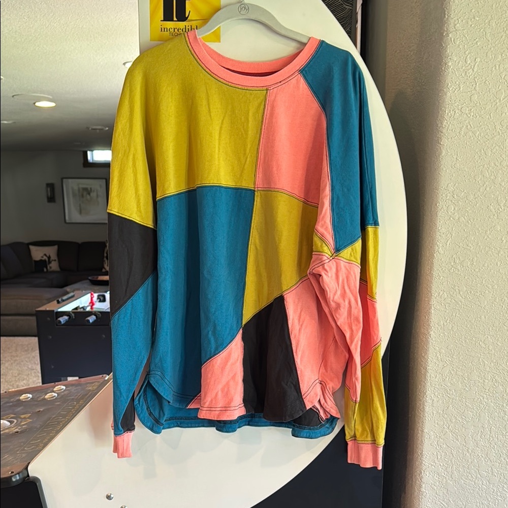 Urban Outfitters Multicolor Patchwork Sweatshirt